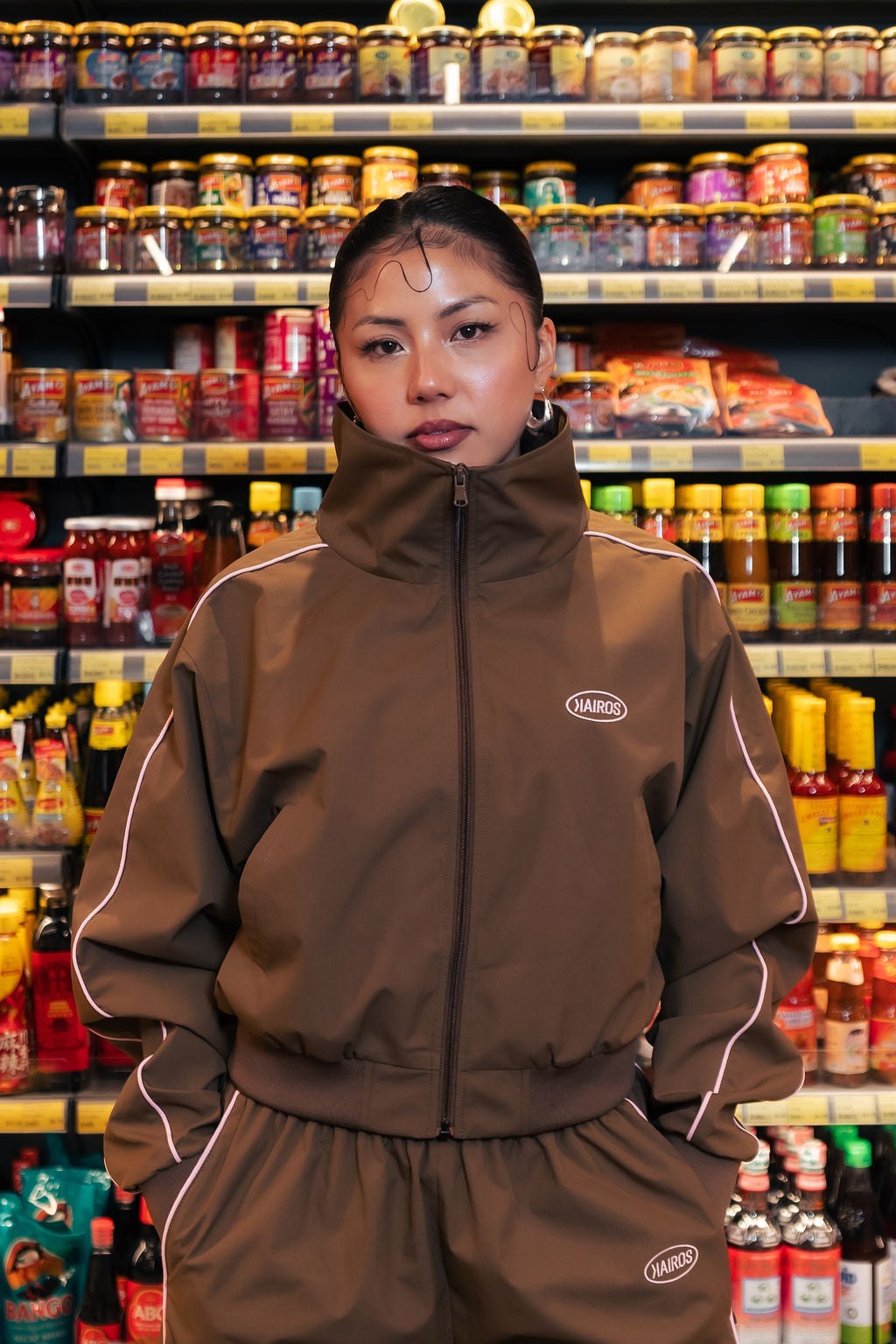 Archive Track Jacket - Brown – THE KAIROS COLLECTIVE