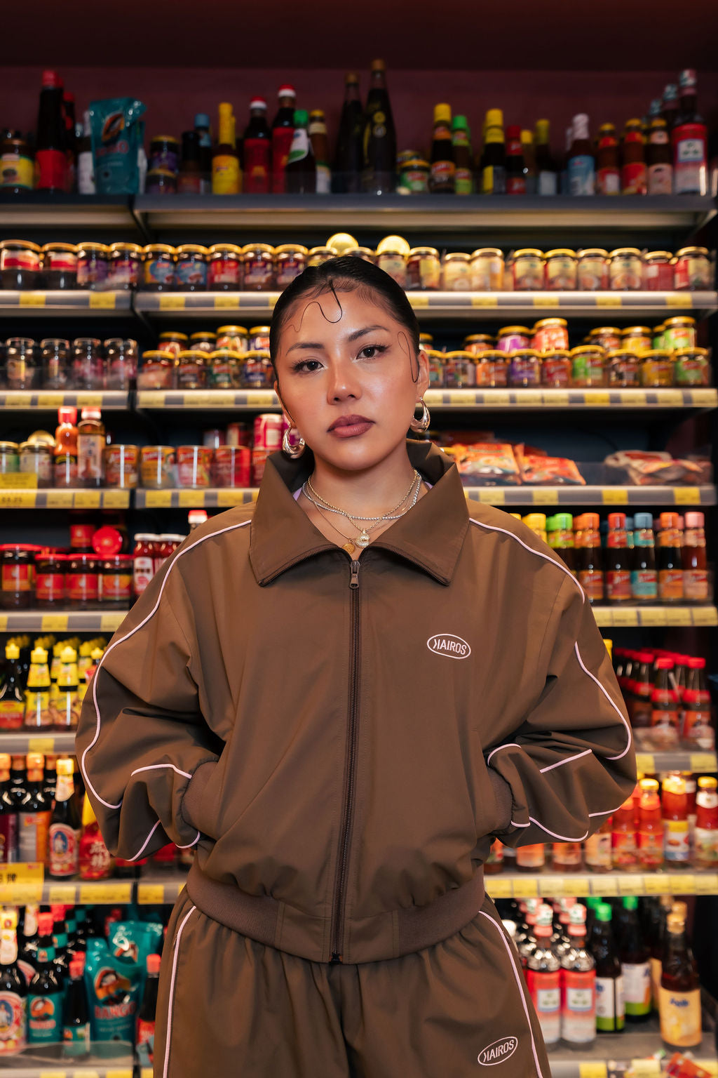 Archive Track Jacket - Brown – THE KAIROS COLLECTIVE
