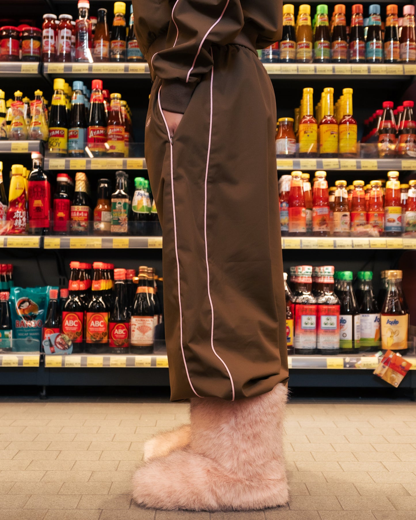 Archive Track Pant - Brown